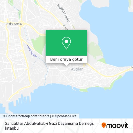 Sancaktar Abdulvahab-ı Gazi Dayanışma Derneği harita