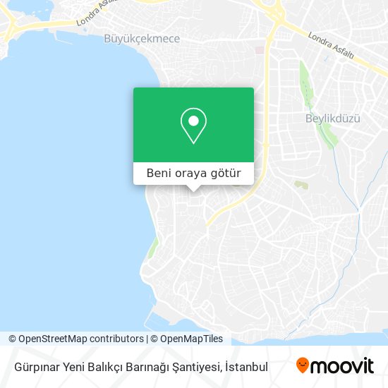 Gürpınar Yeni Balıkçı Barınağı Şantiyesi harita