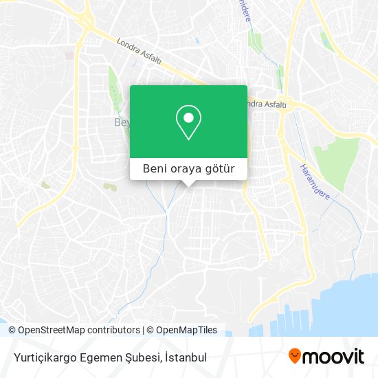 Yurtiçikargo Egemen Şubesi harita