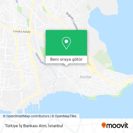 Türkiye İş Bankası Atm harita