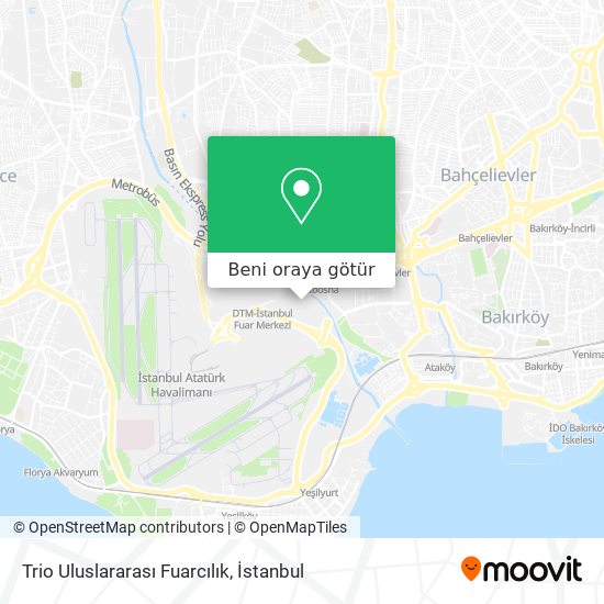 Trio Uluslararası Fuarcılık harita