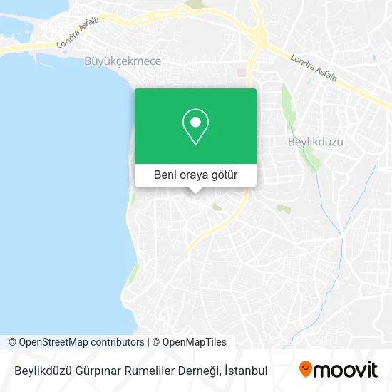 Beylikdüzü Gürpınar Rumeliler Derneği harita