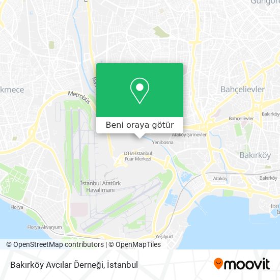 Bakırköy Avcılar Ďerneği harita