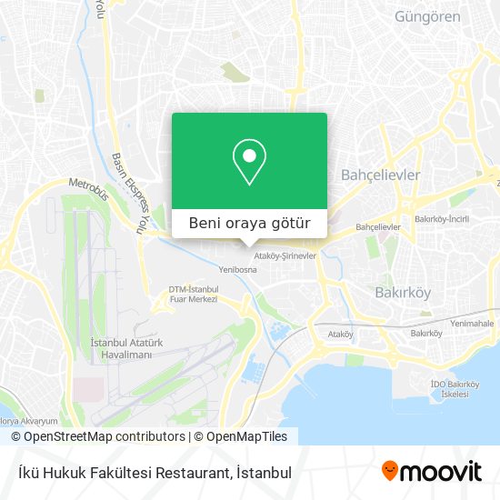 Íkü Hukuk Fakültesi Restaurant harita