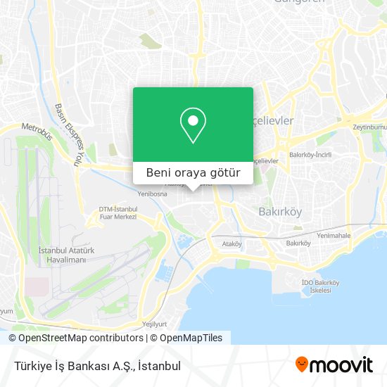 Türkiye İş Bankası A.Ş. harita