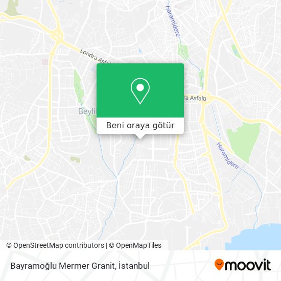 Bayramoğlu Mermer Granit harita