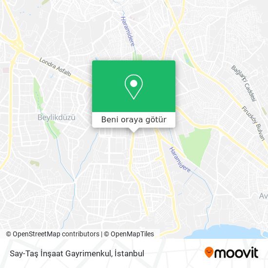 Say-Taş İnşaat Gayrimenkul harita