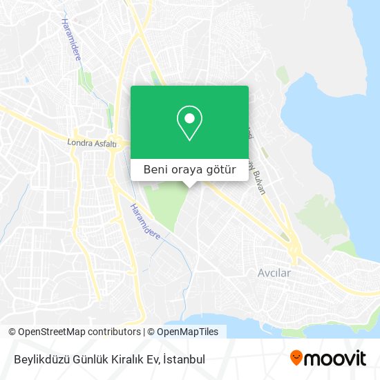 Beylikdüzü Günlük Kiralık Ev harita