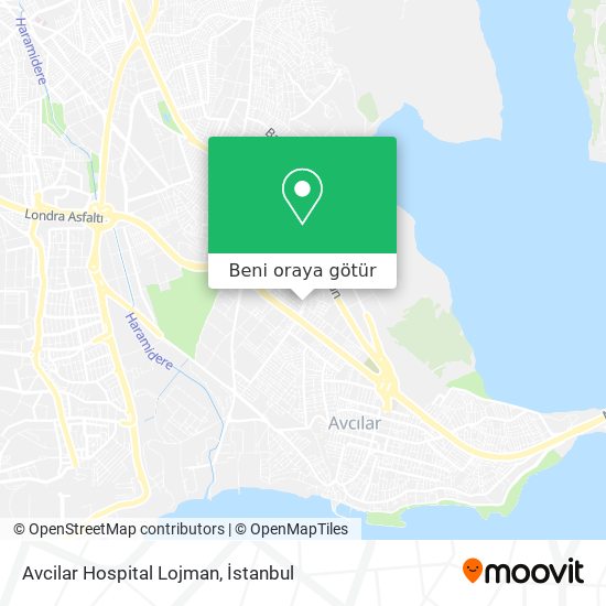 Avcilar Hospital Lojman harita