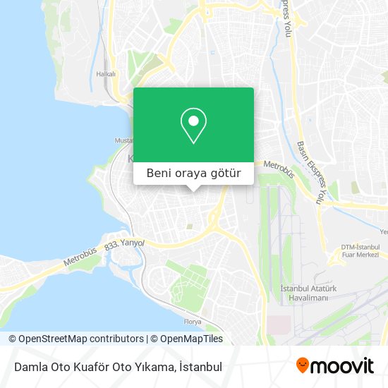 Damla Oto Kuaför Oto Yıkama harita