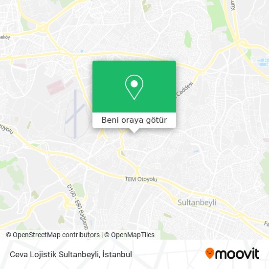 Ceva Lojistik Sultanbeyli harita