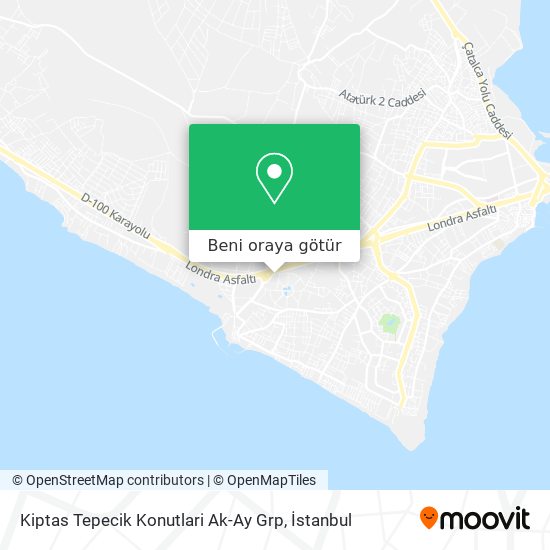 Kiptas Tepecik Konutlari Ak-Ay Grp harita