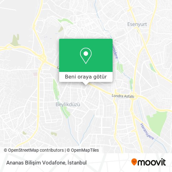 Ananas Bilişim Vodafone harita