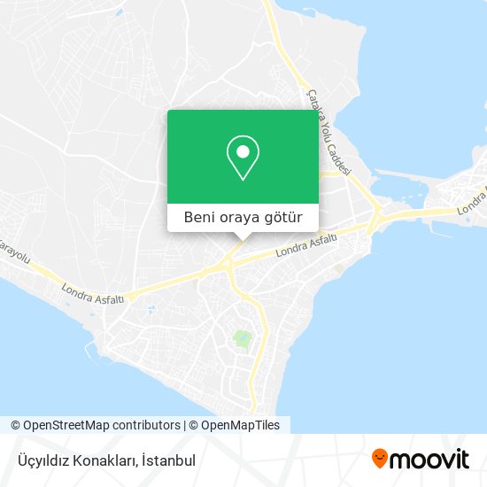 Üçyıldız Konakları harita