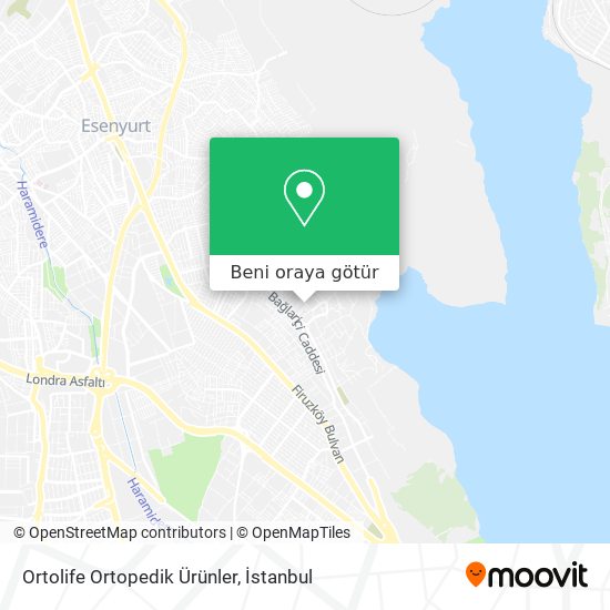 Ortolife Ortopedik Ürünler harita