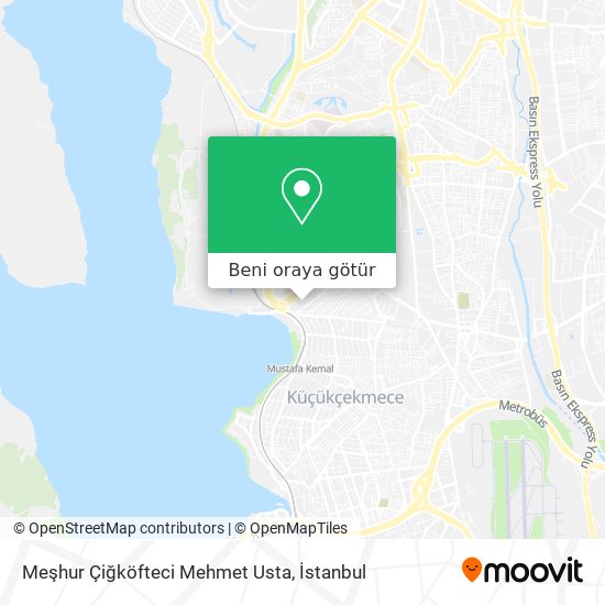 Meşhur Çiğköfteci Mehmet Usta harita