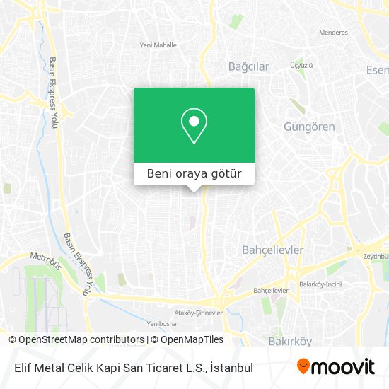 Elif Metal Celik Kapi San Ticaret L.S. harita