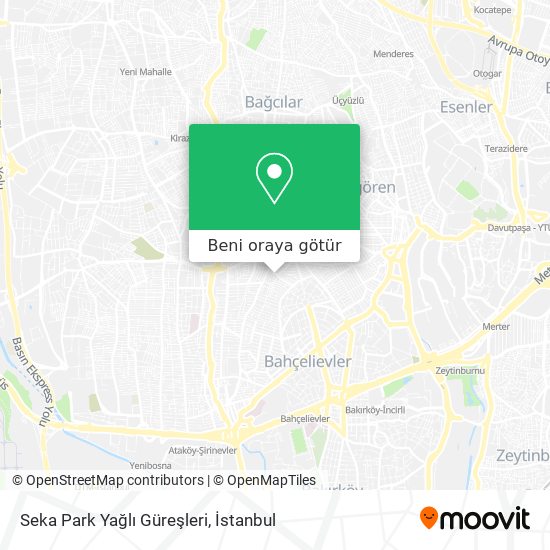 Seka Park Yağlı Güreşleri harita