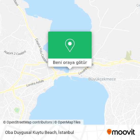 Oba Duygusal Kuytu Beach harita