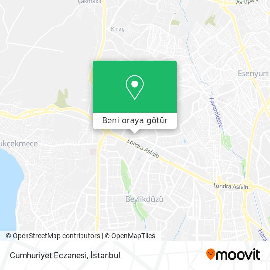 Cumhuriyet Eczanesi harita
