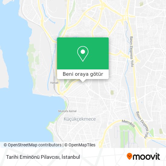 Tarihi Eminönü Pilavcısı harita