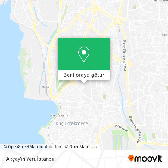 Akçay'in Yeri harita