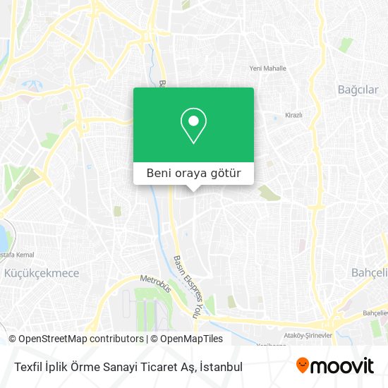Texfil İplik Örme Sanayi Ticaret Aş harita