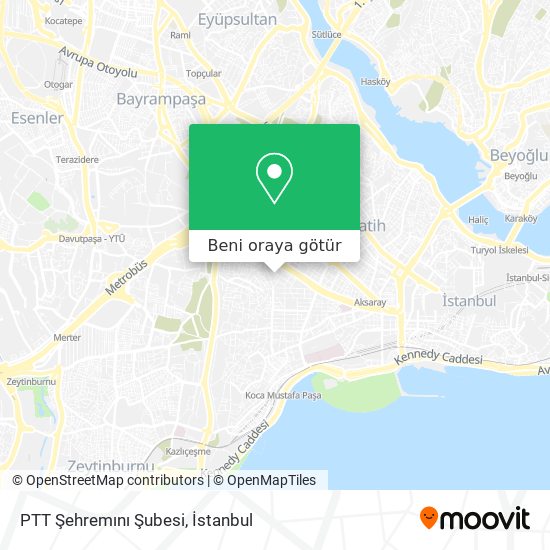 PTT Şehremını Şubesi harita