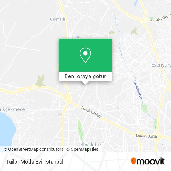 Tailor Moda Evi harita