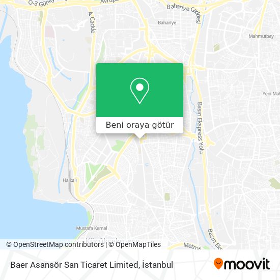Baer Asansör San Ticaret Limited harita