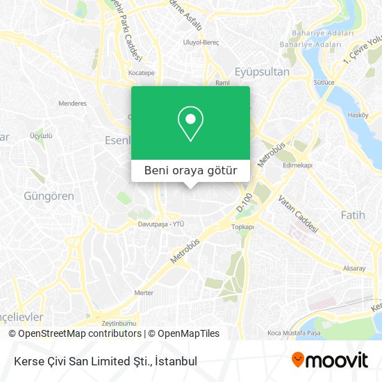 Kerse Çivi San Limited Şti. harita