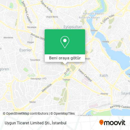 Uygun Ticaret Limited Şti. harita