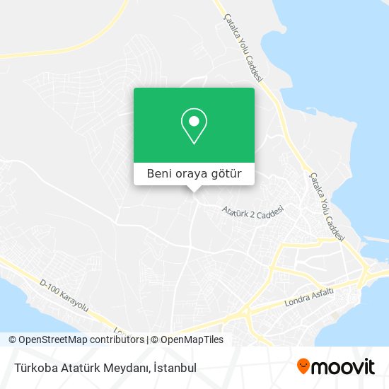 Türkoba Atatürk Meydanı harita