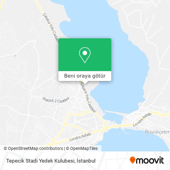 Tepecik Stadi Yedek Kulubesi harita