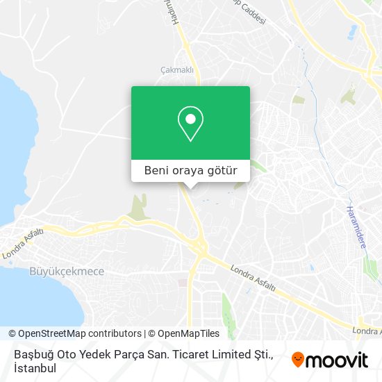 Başbuğ Oto Yedek Parça San. Ticaret Limited Şti. harita