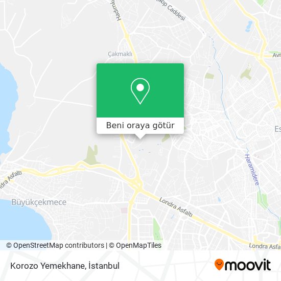 Korozo Yemekhane harita