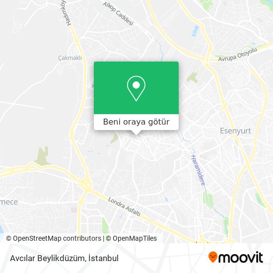Avcılar Beylikdüzüm harita