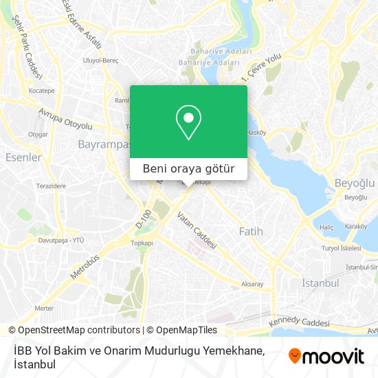 İBB Yol Bakim ve Onarim Mudurlugu Yemekhane harita