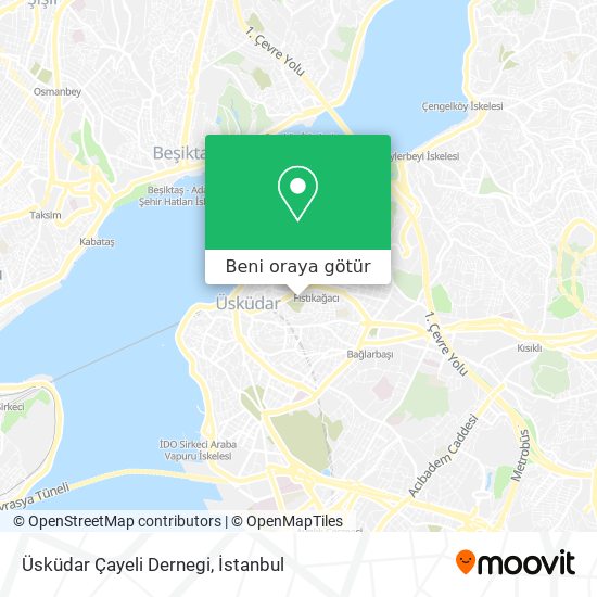 Üsküdar Çayeli Dernegi harita
