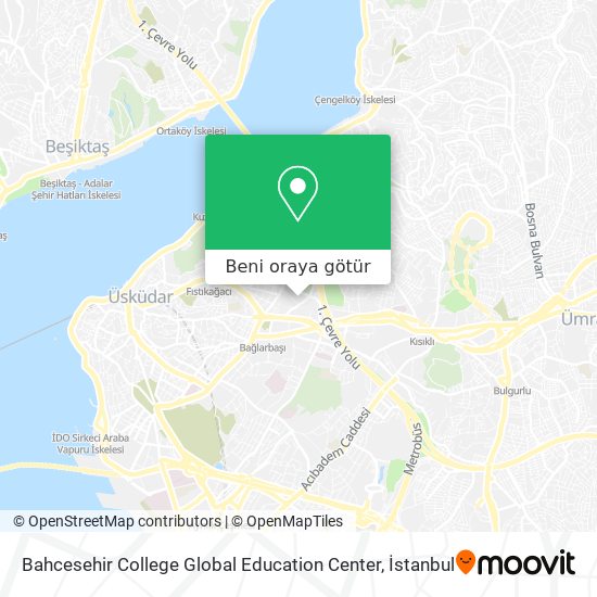 Bahcesehir College Global Education Center harita