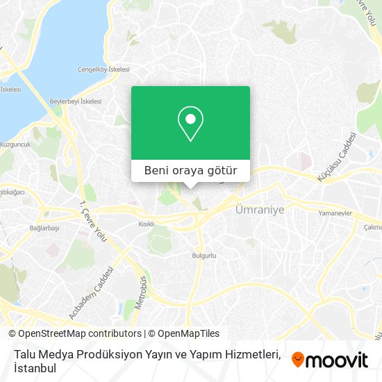 Talu Medya Prodüksiyon Yayın ve Yapım Hizmetleri harita