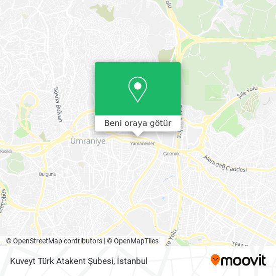 Kuveyt Türk Atakent Şubesi harita