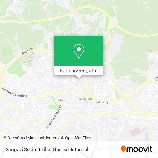 Sarıgazi Seçim İrtibat Bürosu harita