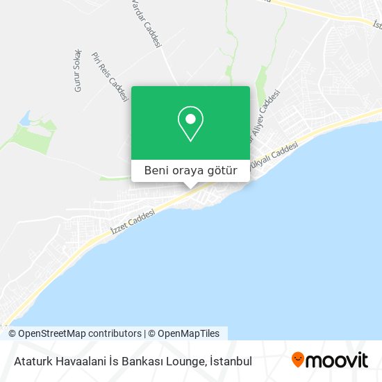 Ataturk Havaalani İs Bankası Lounge harita