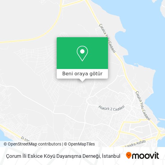 Çorum İli Eskice Köyü Dayanışma Derneği harita