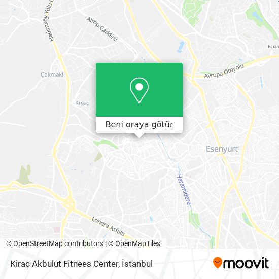 Kiraç Akbulut Fitnees Center harita