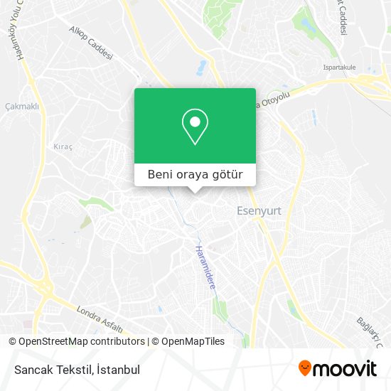Sancak Tekstil harita