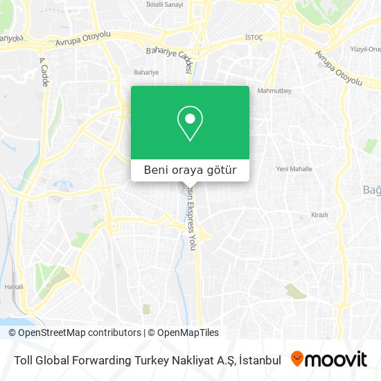 Toll Global Forwarding Turkey Nakliyat A.Ş harita