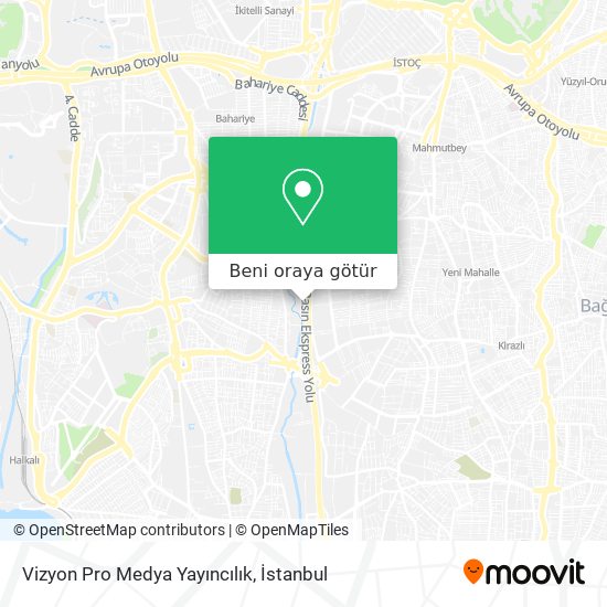 Vizyon Pro Medya Yayıncılık harita