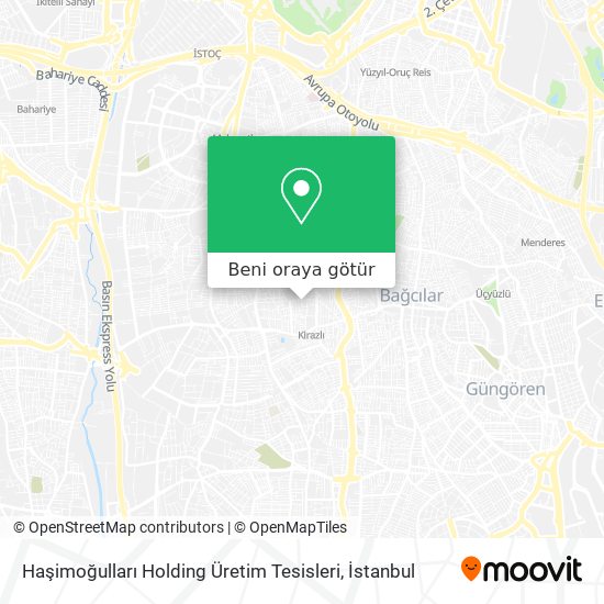 Haşimoğulları Holding Üretim Tesisleri harita